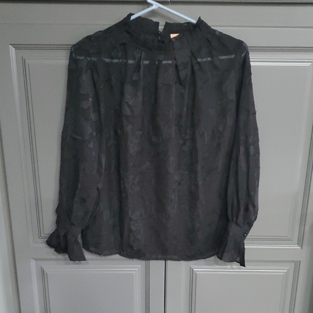 Metisu Choice Elegant Black Lace Women's Top/Small⚜️🖤⚜️
